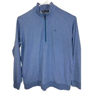 Travis Mathew Size XL Blue Zachary Pullover Sweatshirt Sleeve